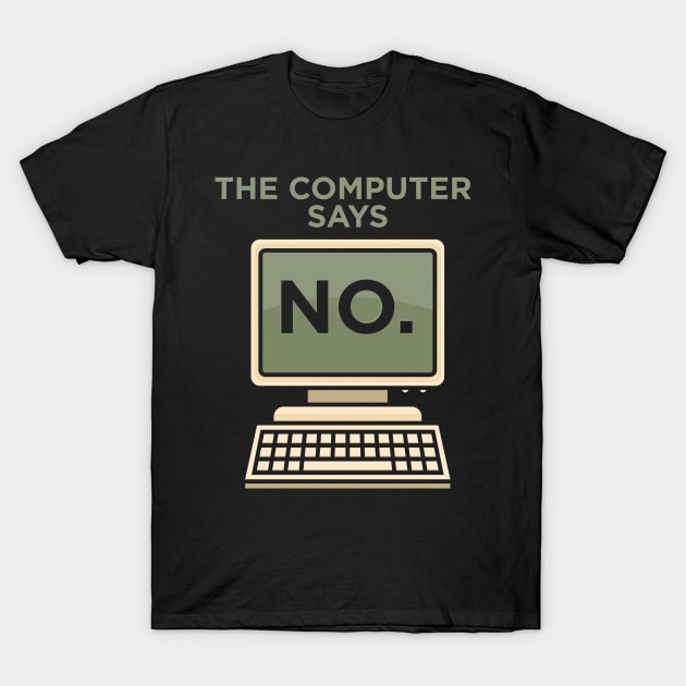 TECH GEEK: Computer Says No T-Shirt by woormle